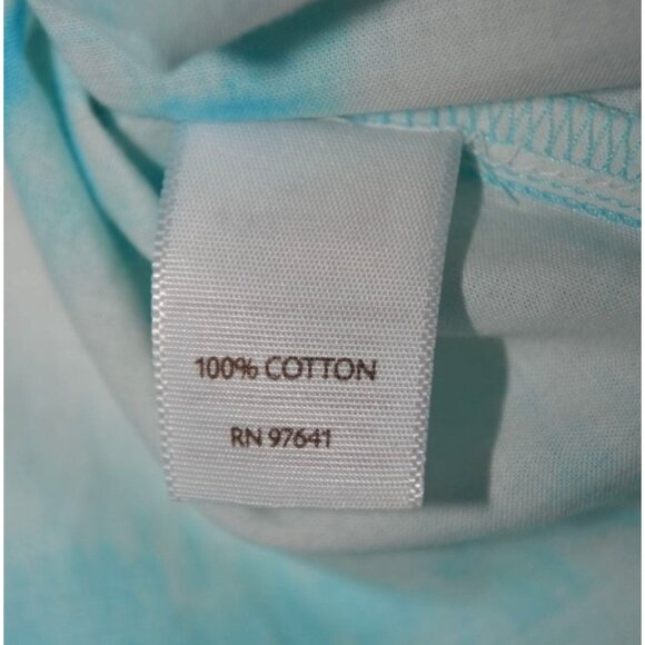 J. Jill Ladies Pintuck 3/4 Roll Tab Sleeve V-Neck Blouse Top Size M Blue & White - Picture 12 of 13